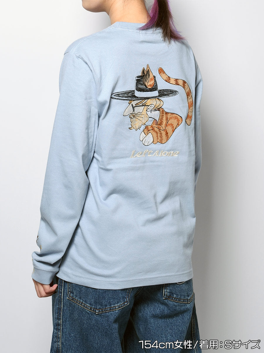 ICON CAT L/S TEE -LIGHT BLUE-