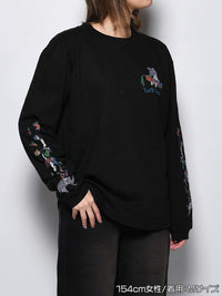 FAVORITE ZEBRA LS TEE -BLACK-
