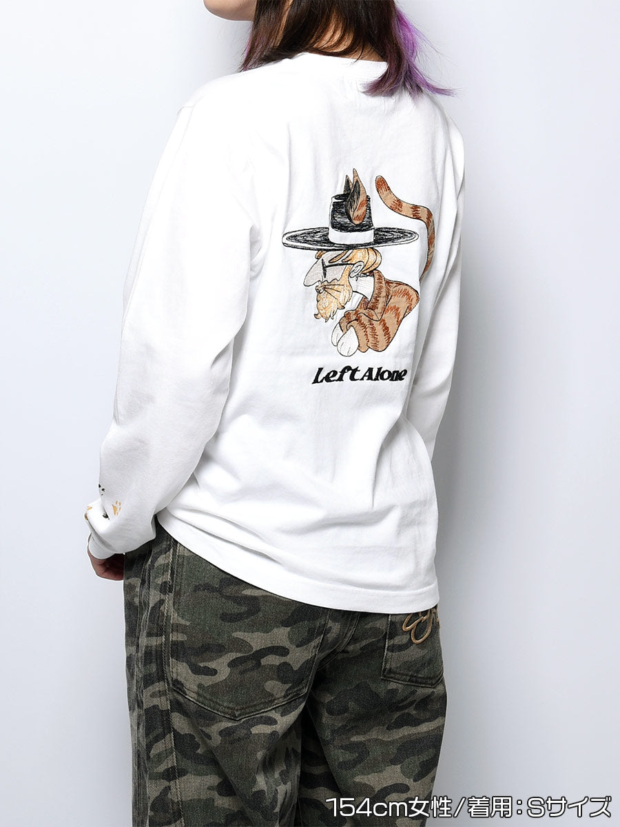 ICON CAT L/S TEE -WHITE-