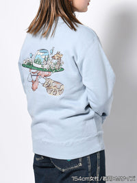 GIRAFFE SWEAT -LIGHT BLUE-