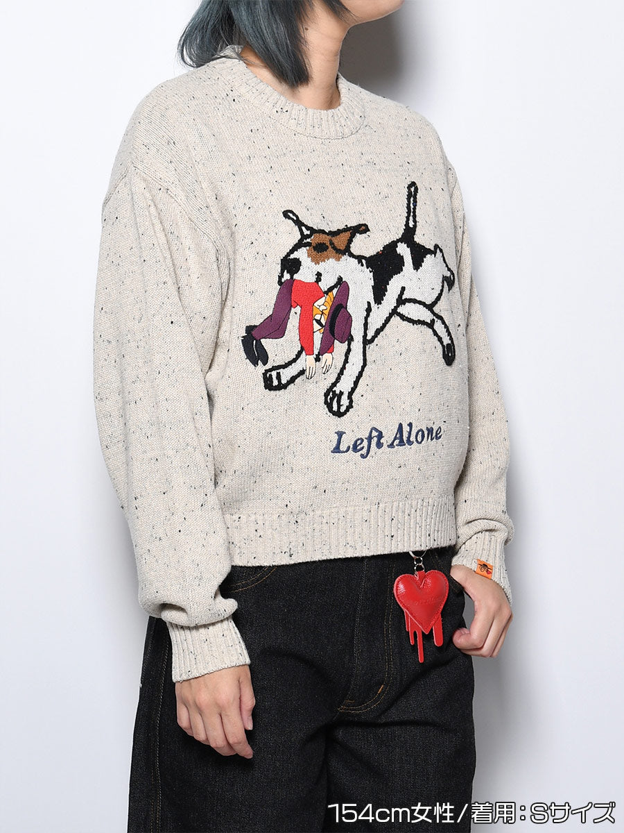 DOG KNIT -IVORY-