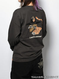 ICON CAT L/S TEE -SUMI-
