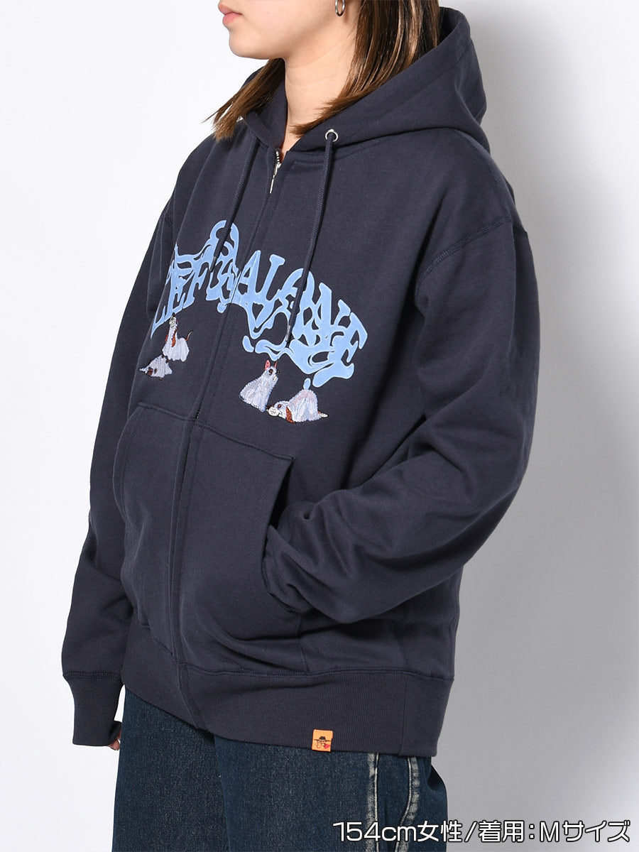 DOGS ZIP PARKA -NAVY-