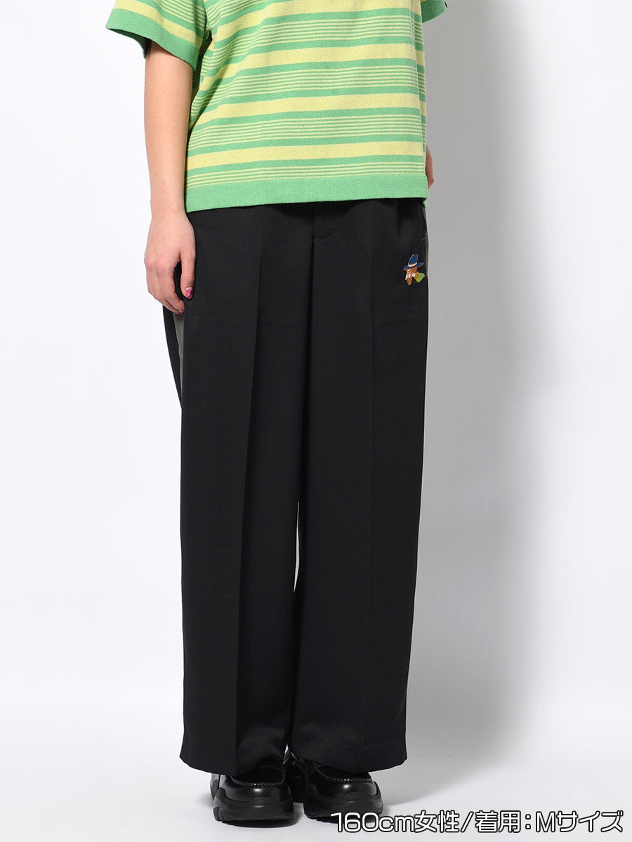 BELT TROUSERS -BLACK-