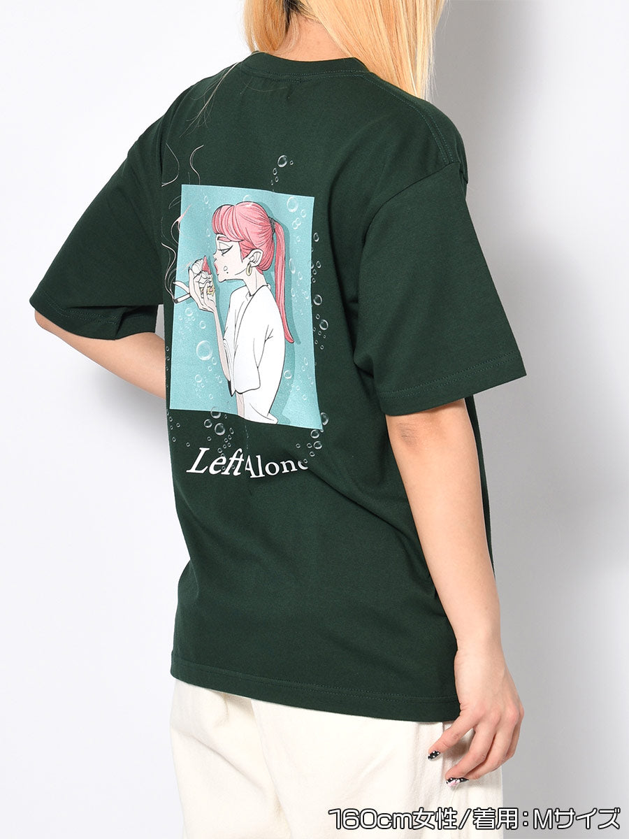 SMOKING CAKE S/S TEE -GREEN-