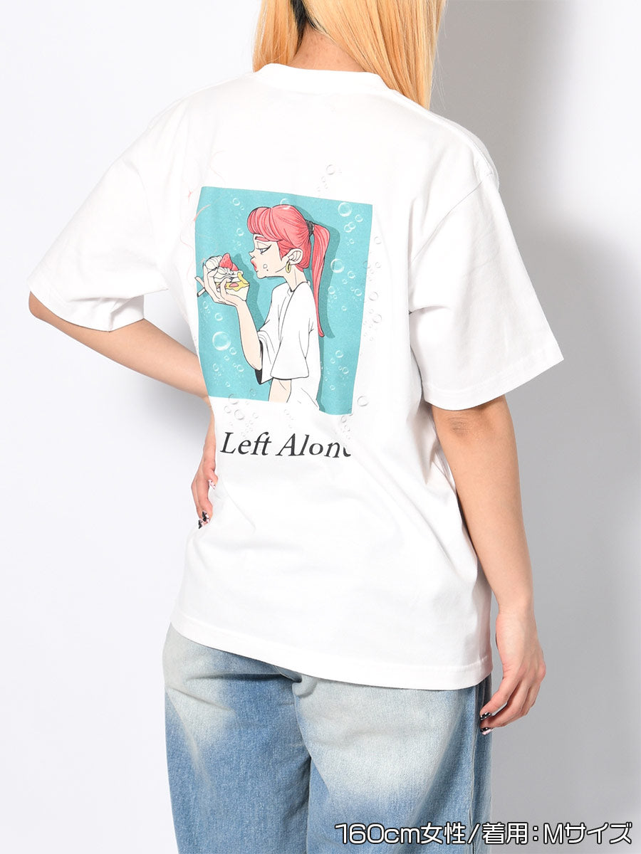 SMOKING CAKE S/S TEE -WHITE-
