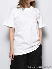 HEART POCKET TEE -WHITE-