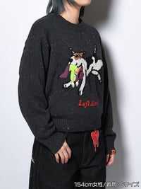 DOG KNIT -BLACK-