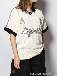 KNIT GAME SHIRT -OFF WHITE-