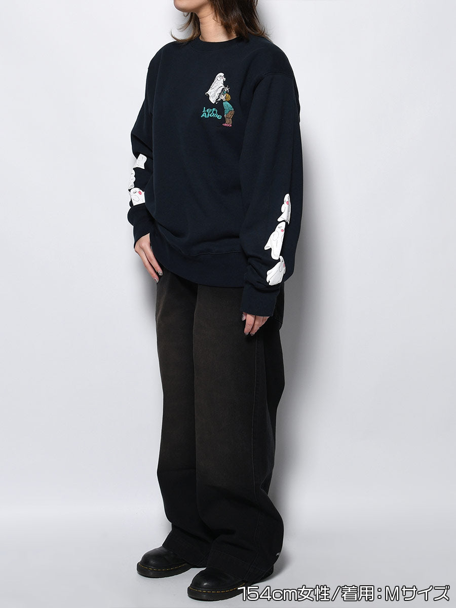GHOST PUFF SWEAT -NAVY-