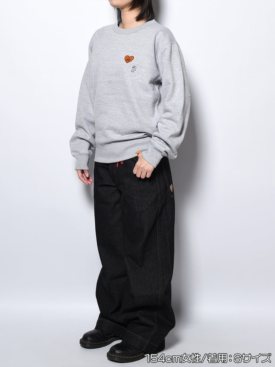 CONFESS SWEAT -HEATHER GREY-