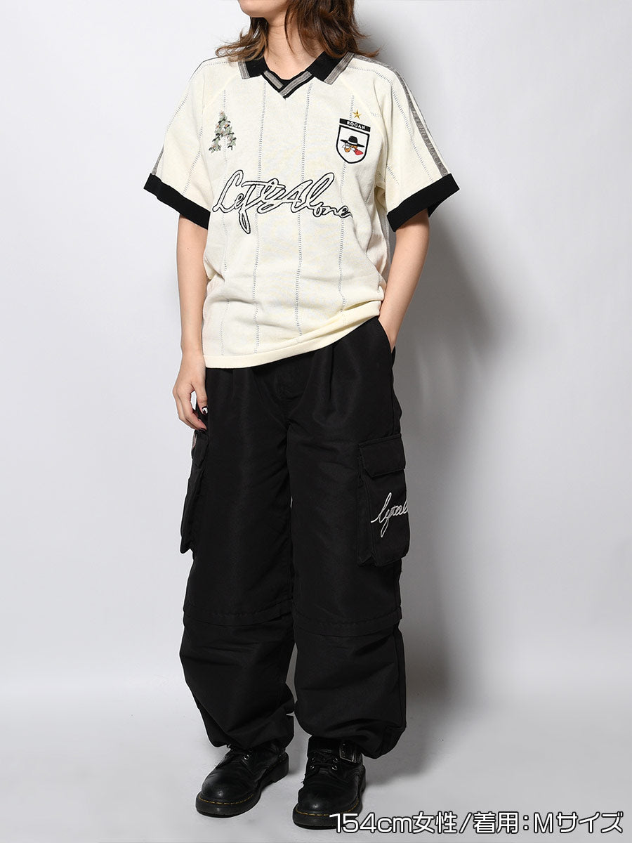 KNIT GAME SHIRT -OFF WHITE-