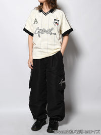 KNIT GAME SHIRT -OFF WHITE-