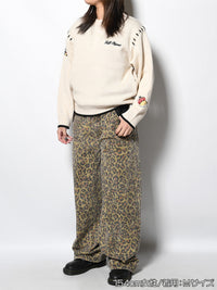 HENLEY STITCH KNIT -IVORY-