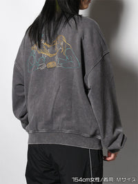 STAND ZIP SWEAT -GREY-