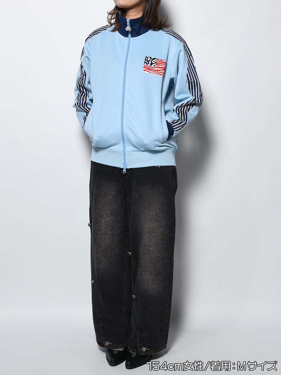 ZEBPARD TRACK JKT -LIGHT BLUE-