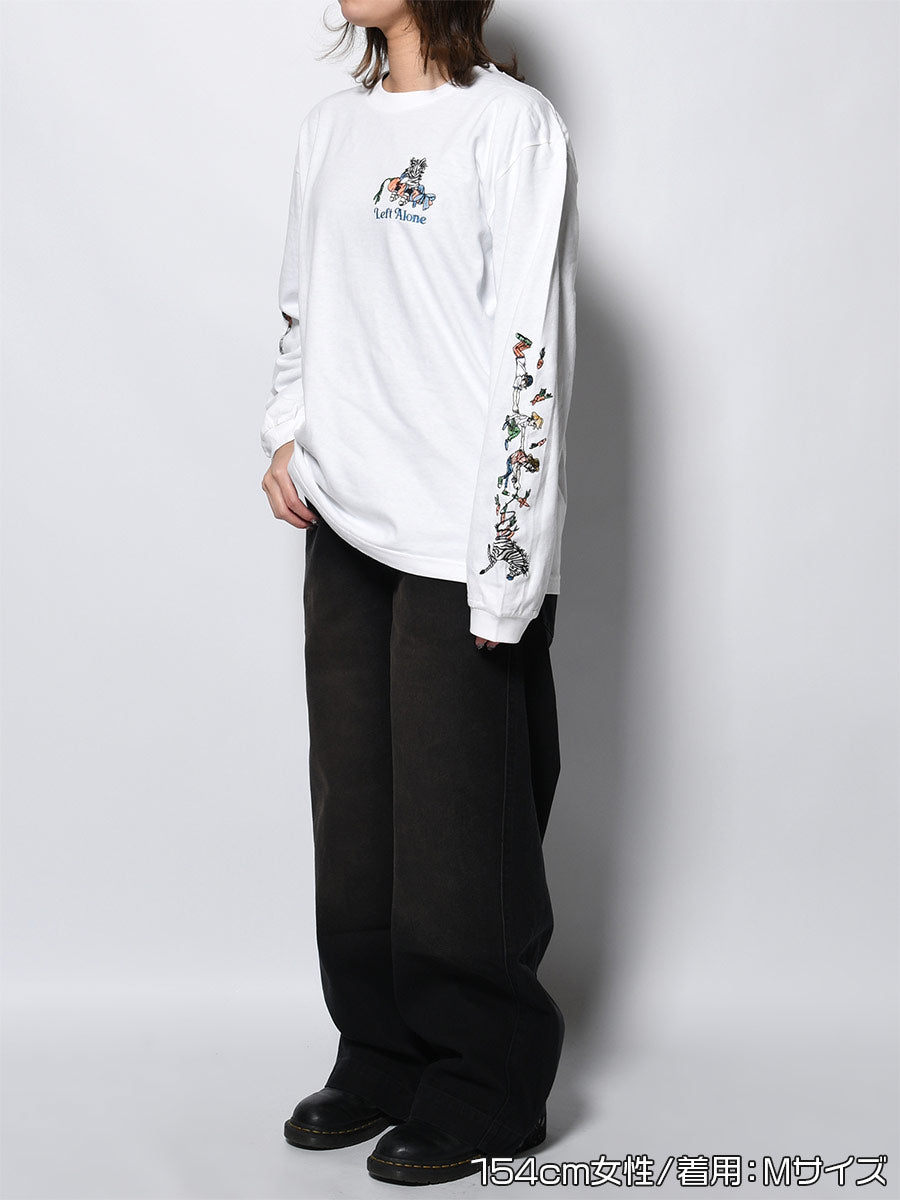 FAVORITE ZEBRA LS TEE -WHITE-