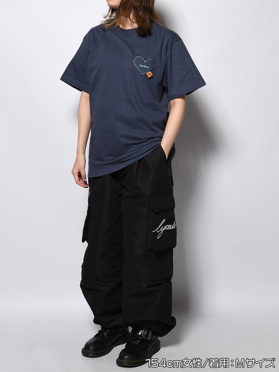HEART POCKET TEE -PURPLE-