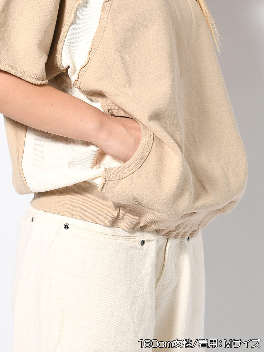 SWEAT S/S TEE -BEIGE-