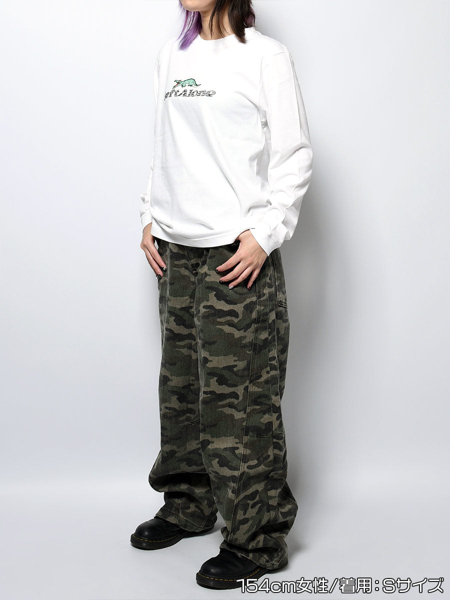 CROCO GIRL L/S TEE -WHITE-
