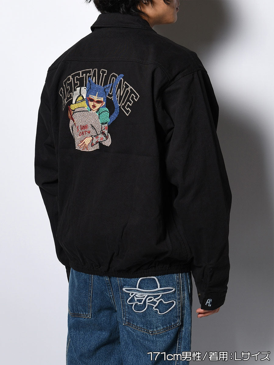 BLOUSON -BLACK-