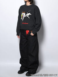 DOG KNIT -BLACK-
