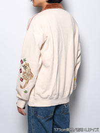 HALF ZIP SWEAT -IVORY-