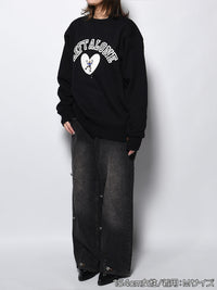 BREAK HEART SWEAT -BLACK-