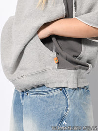 SWEAT S/S TEE -HEATHER GREY-