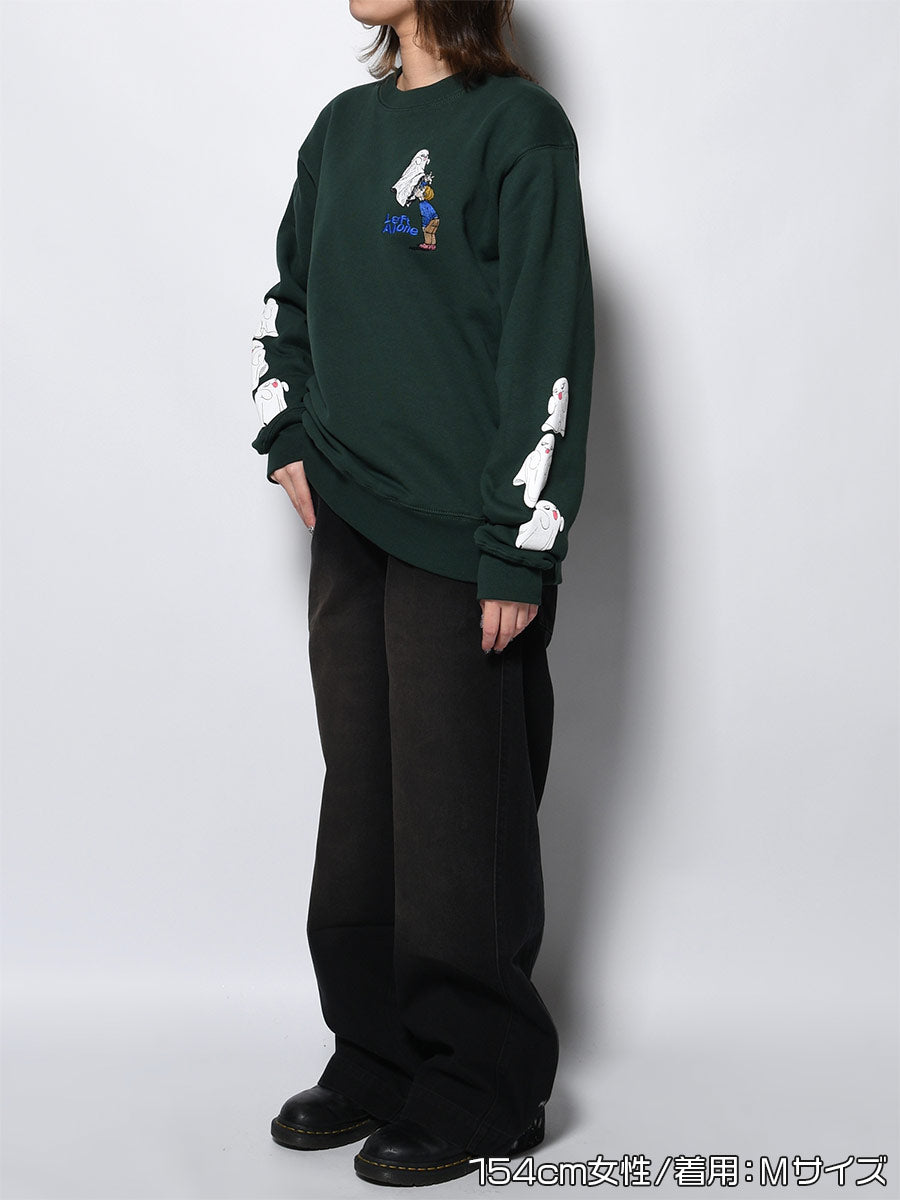 GHOST PUFF SWEAT -GREEN-