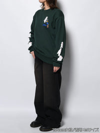 GHOST PUFF SWEAT -GREEN-