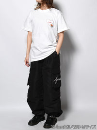 HEART POCKET TEE -WHITE-
