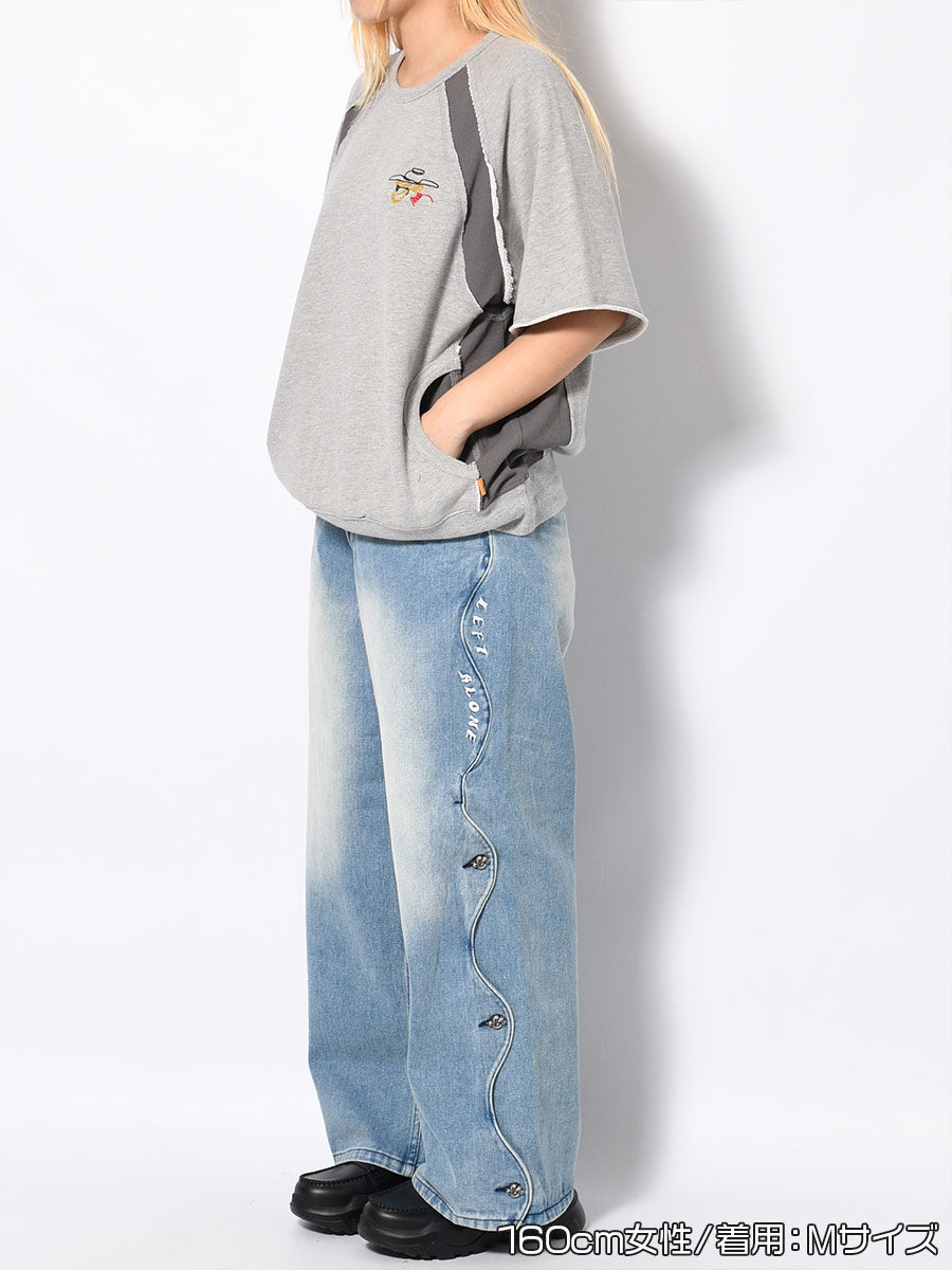 SWEAT S/S TEE -HEATHER GREY-