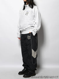 HALF ZIP SWEAT -ASH-