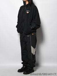 STAND ZIP SWEAT -BLACK-