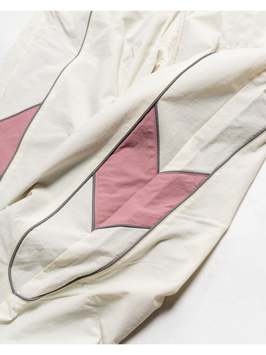 NYLON TRACK PANTS -IVORY-