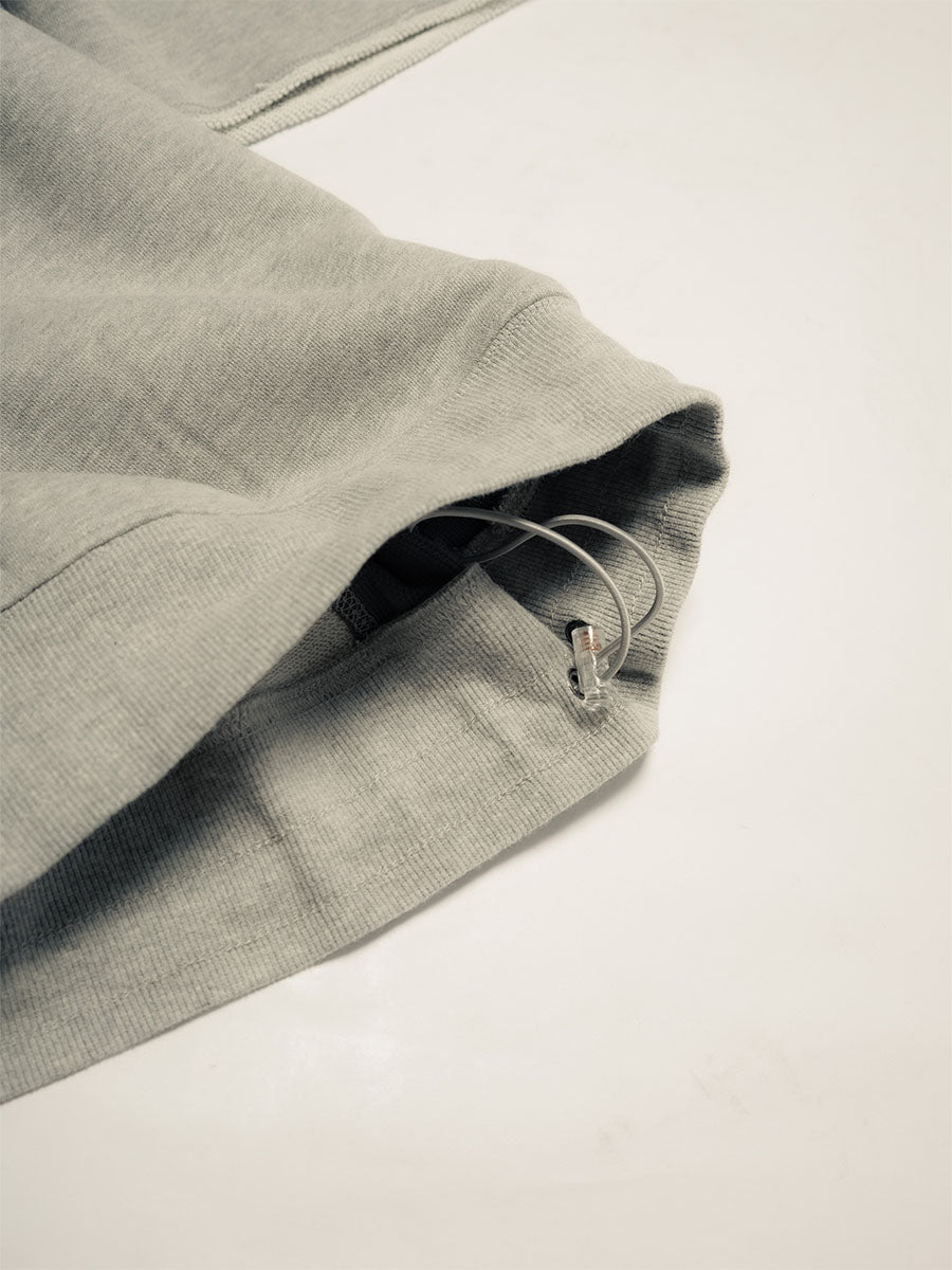 SWEAT S/S TEE -HEATHER GREY-