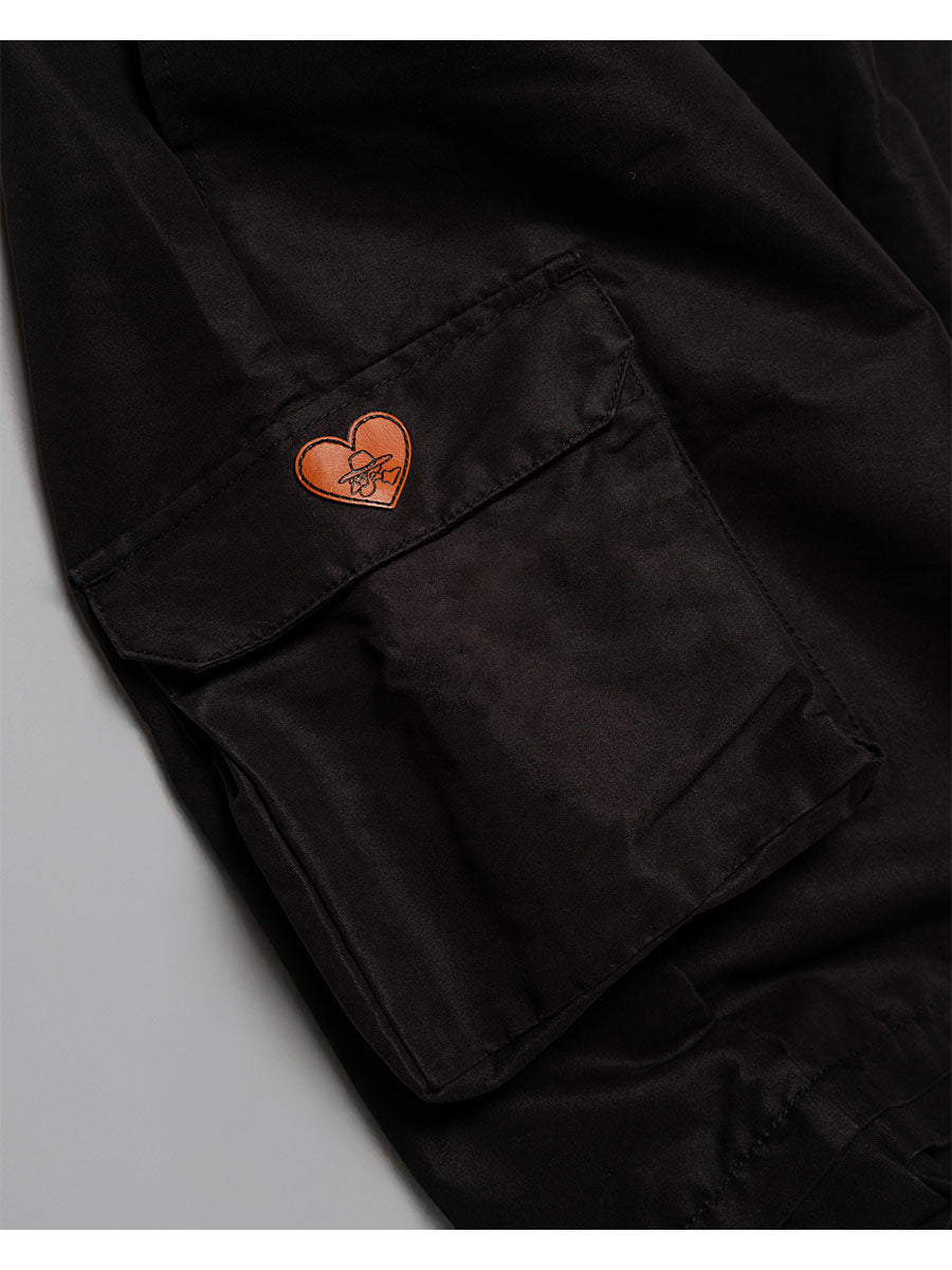 CARGO PANTS -BLACK-