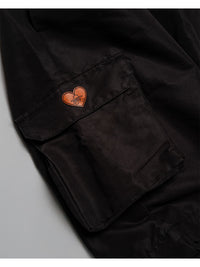 CARGO PANTS -BLACK-