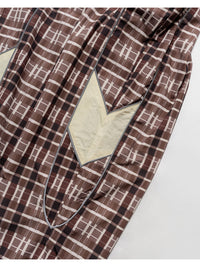 NYLON TRACK PANTS -CHECK-