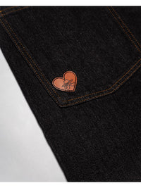 ONE WASH DENIM PANTS -BLACK-