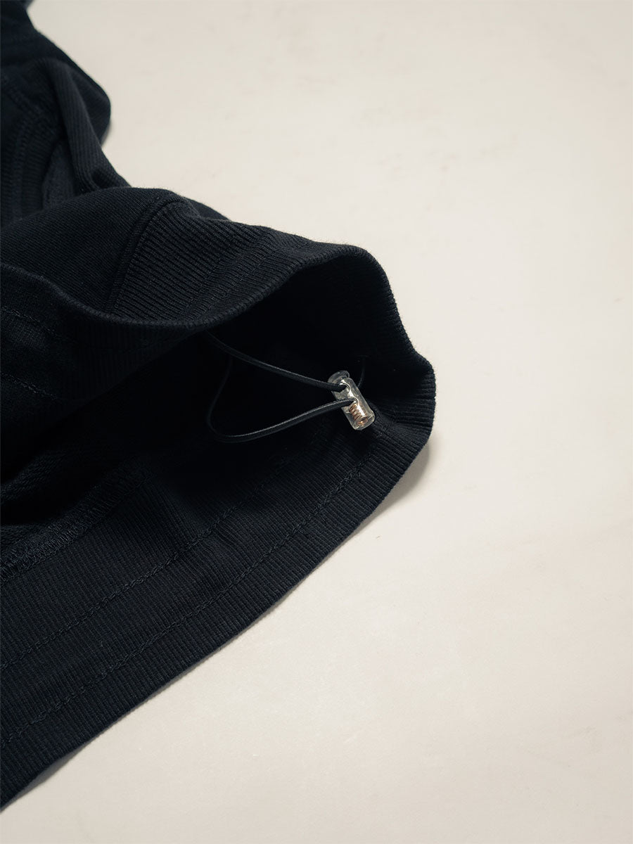SWEAT S/S TEE -BLACK-