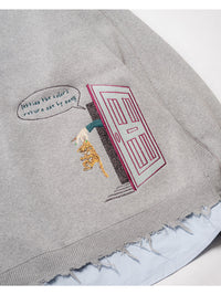 CREW KNIT -GREY-