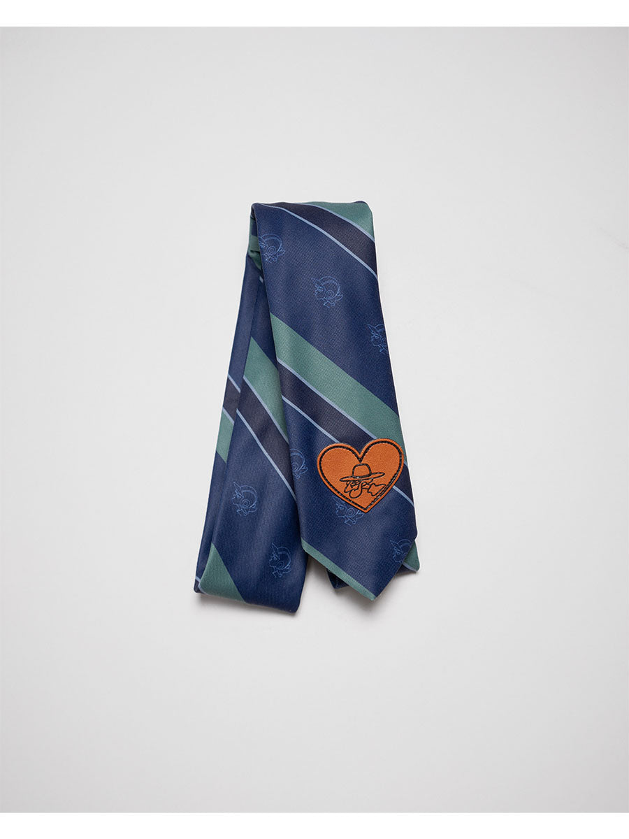 TIE STRIPE LS SHIRT -LIGHT BLUE-