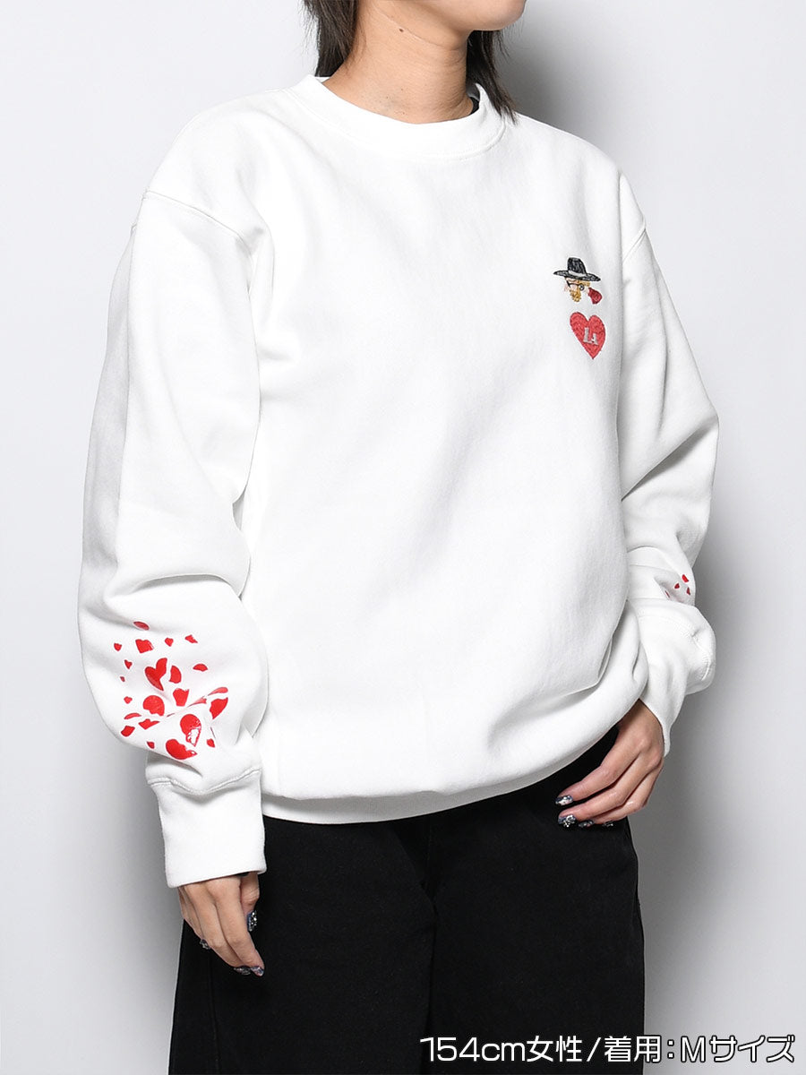 BROKEN HEART SWEAT -WHITE-