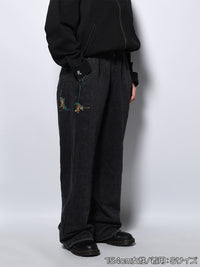 CAT SWEAT PANTS -BLACK-