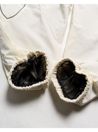NYLON TRACK PANTS -IVORY-