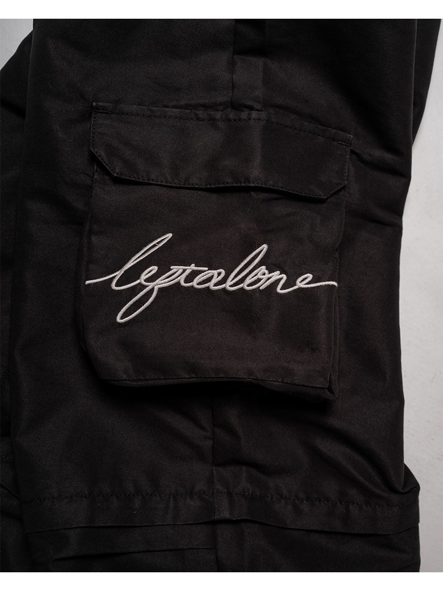 CARGO PANTS -BLACK-