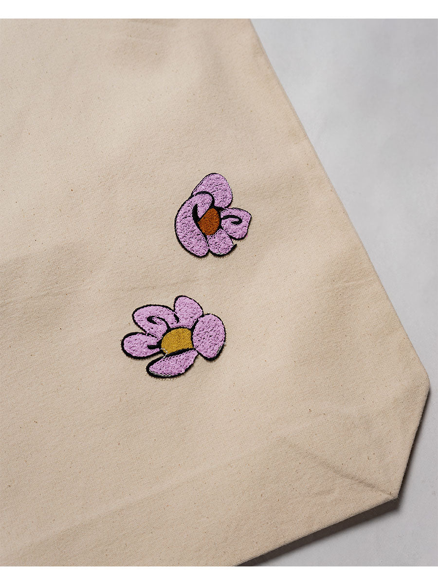 FLOWER 2WAY BAG -NATURAL-