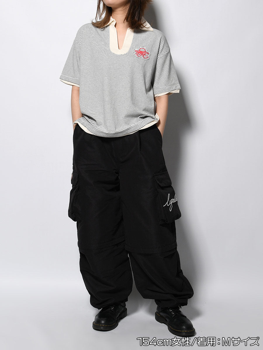 CARGO PANTS -BLACK-